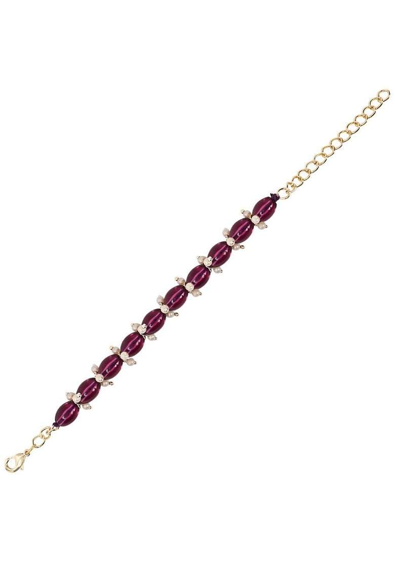 Traditional Pearl Lumba Bracelet Rakhi - Indya