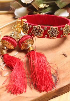 Multicoloured Bead Embedded Bracelet Lumba