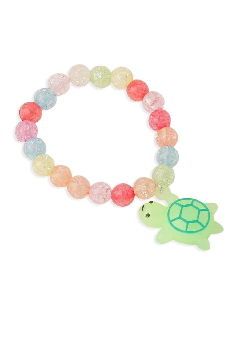Kids Set Of 3 Cartoon Design Artificial Beads Thread Rakhi With Roli Chawal - Indya