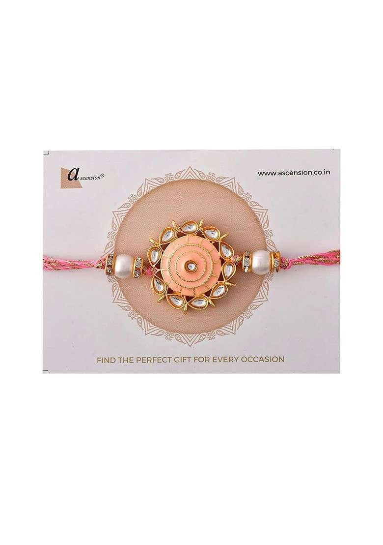 2 Pcs Rakhi With Fridge Magnet And Roli Tilak - Indya