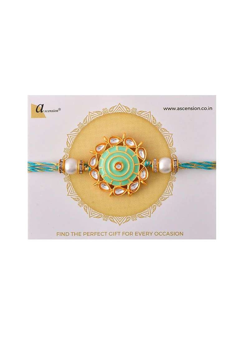 2 Pcs Rakhi With Fridge Magnet And Roli Tilak - Indya