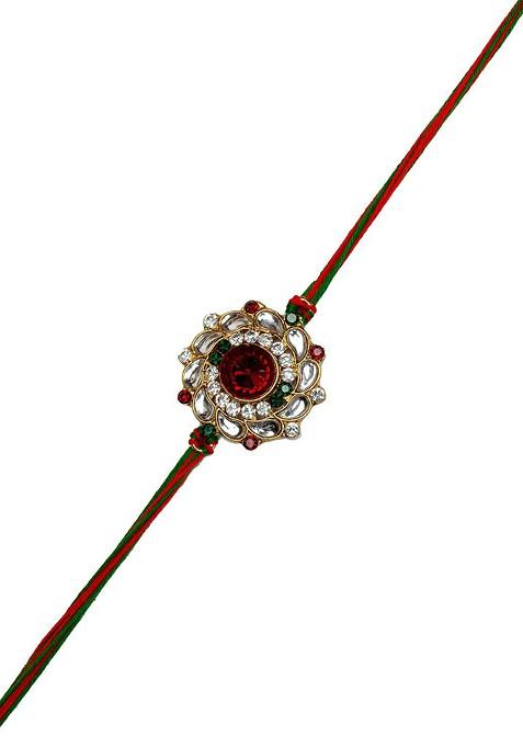 Gifts Set Of Best Bro Rakhi With Wooden Plaques And Roli Chawal