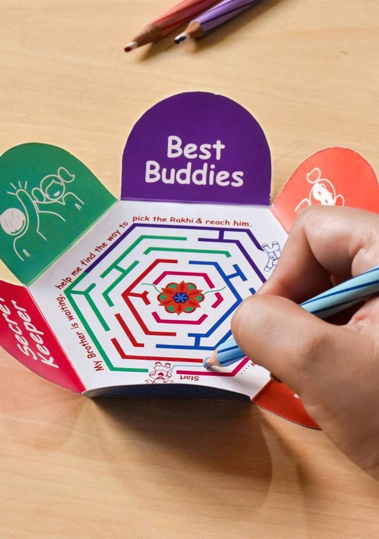 My Brother Is A Superhero Printed Ceramic Coffee Mug And Rakhi Gift Set