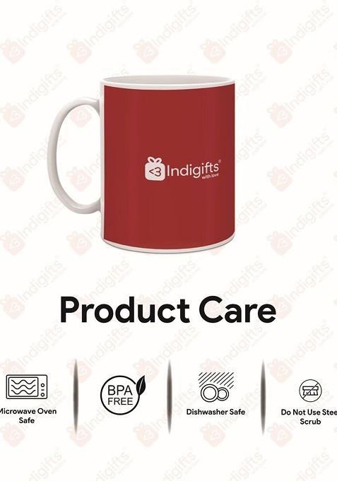 My Brother Is A Superhero Printed Ceramic Coffee Mug And Rakhi Gift Set