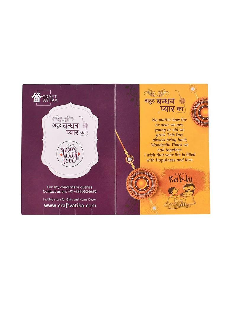 Set Of 2 Rakhi With Pooja Thali Gift Set