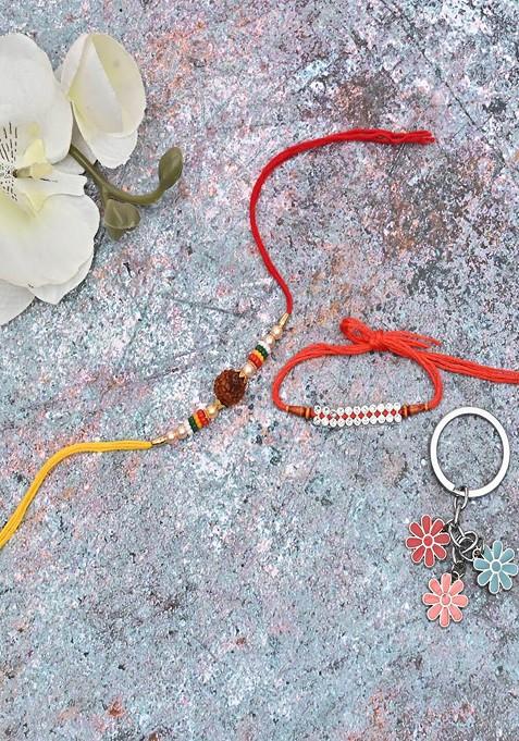 Unisex Rakhi Set With Key Chain