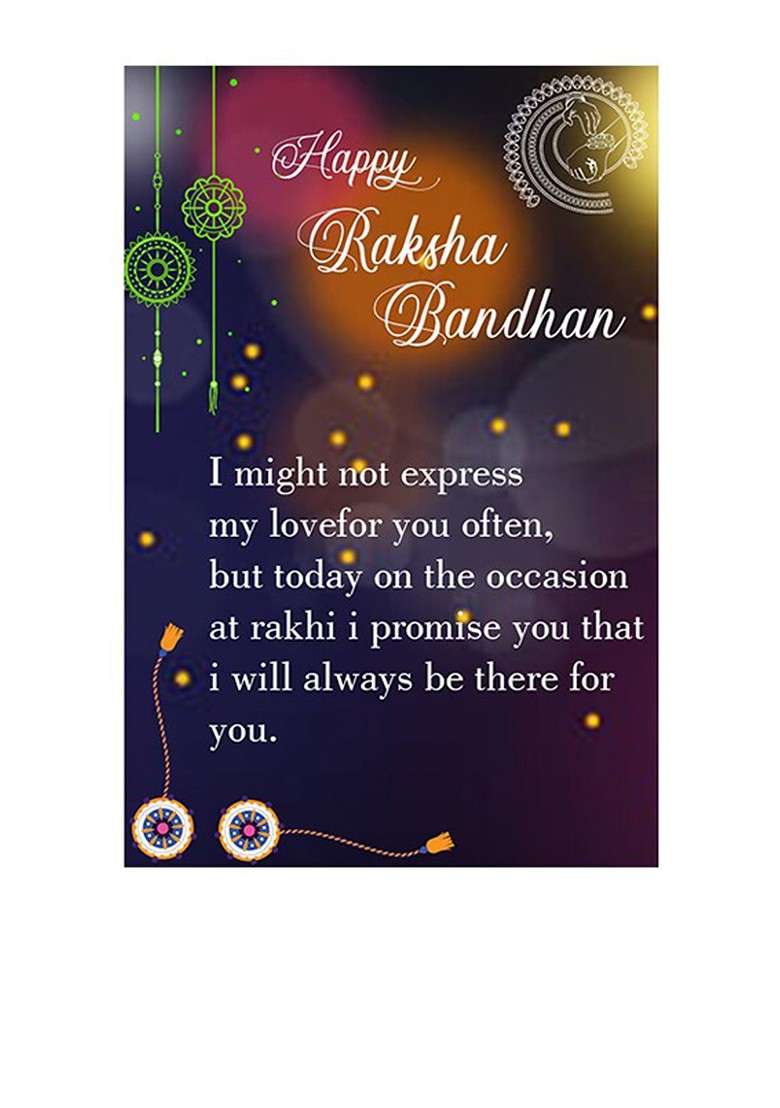Unisex Set Of 2 Rakhi Gift Set For Bhabhi Bhaiya - Indya