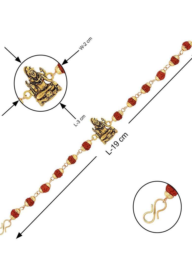 Set Of 2 Rakhi For Bhaiya And Roli Chawal Card Pooja Thali Gift Set Box - Indya