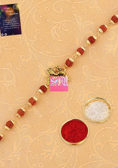 Set Of 2 Rakhi For Bhabhi Bhaiya