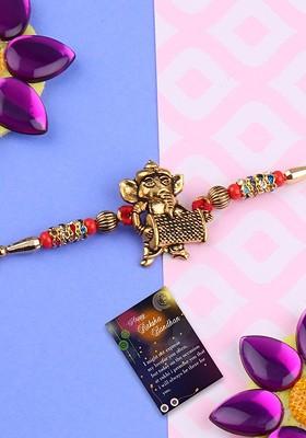 Set Of 2 Bhabhi Bhaiya Rakhi Gift Set