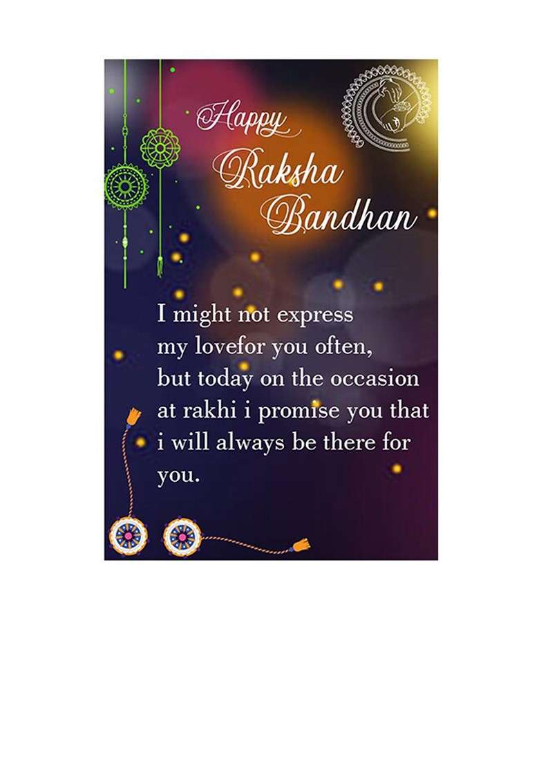Set Of 2 Bhabhi Bhaiya Rakhi Gift Set - Indya