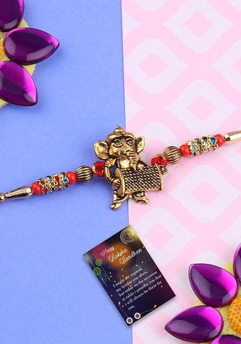 Set Of 2 Bhabhi Bhaiya Rakhi Gift Set