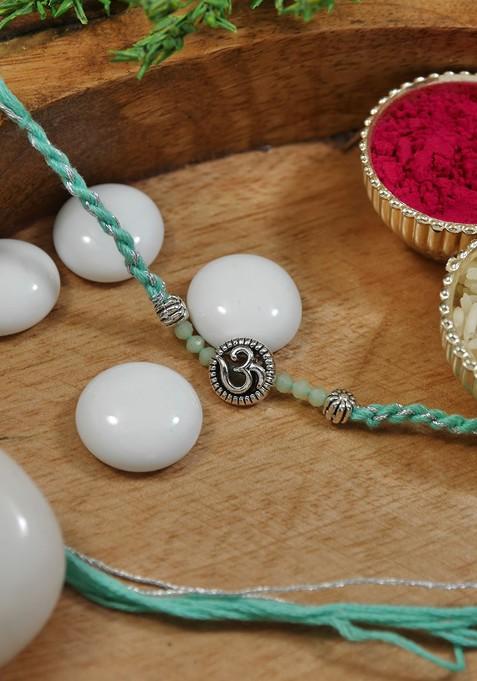 Rakhi With Greeting Card And Roli Chawal