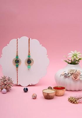 5 Pcs Bhaiya Bhabhi Rakhi Gift Set