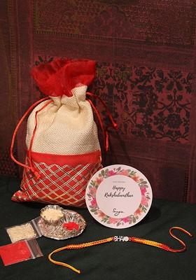 925 Sterling Silver Rakhi Gift Set