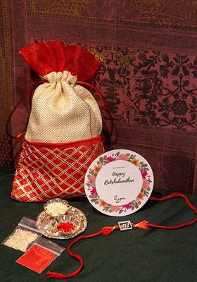 925 Sterling Silver Rakhi Gift Set