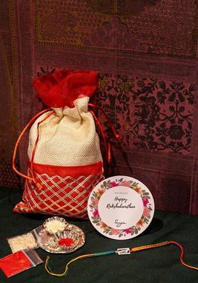 925 Sterling Silver Rakhi Gift Set