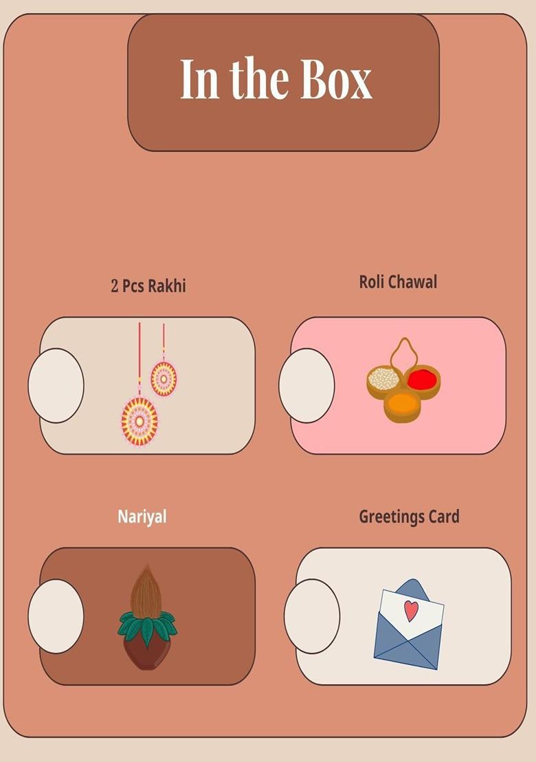 5Pcs Evil Eye Rakhi Gift Set - Indya