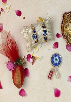 5Pcs Designer Rakhi Gift Set