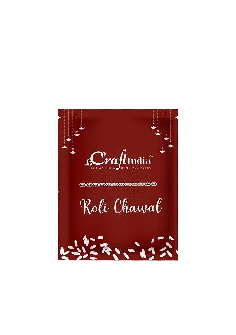 Set Of 4 Designer Rakhi Gift Set - Indya