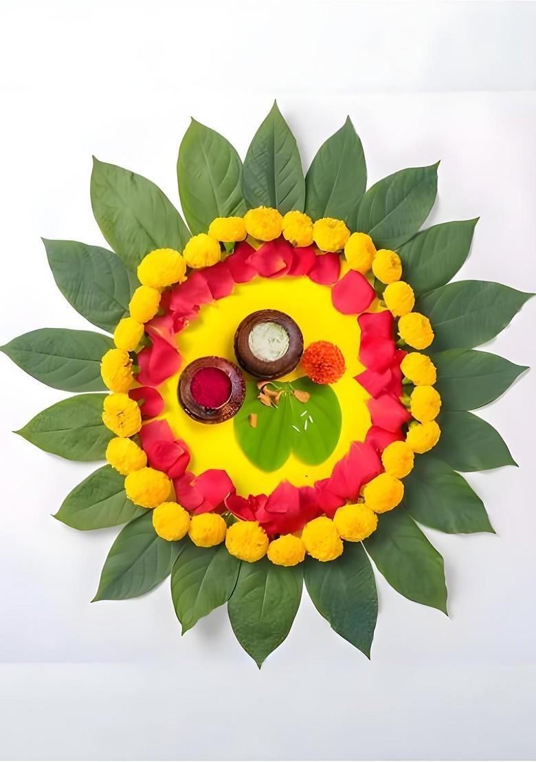 Rakhi Combo With Roli Chawal Coin And Greeting Card