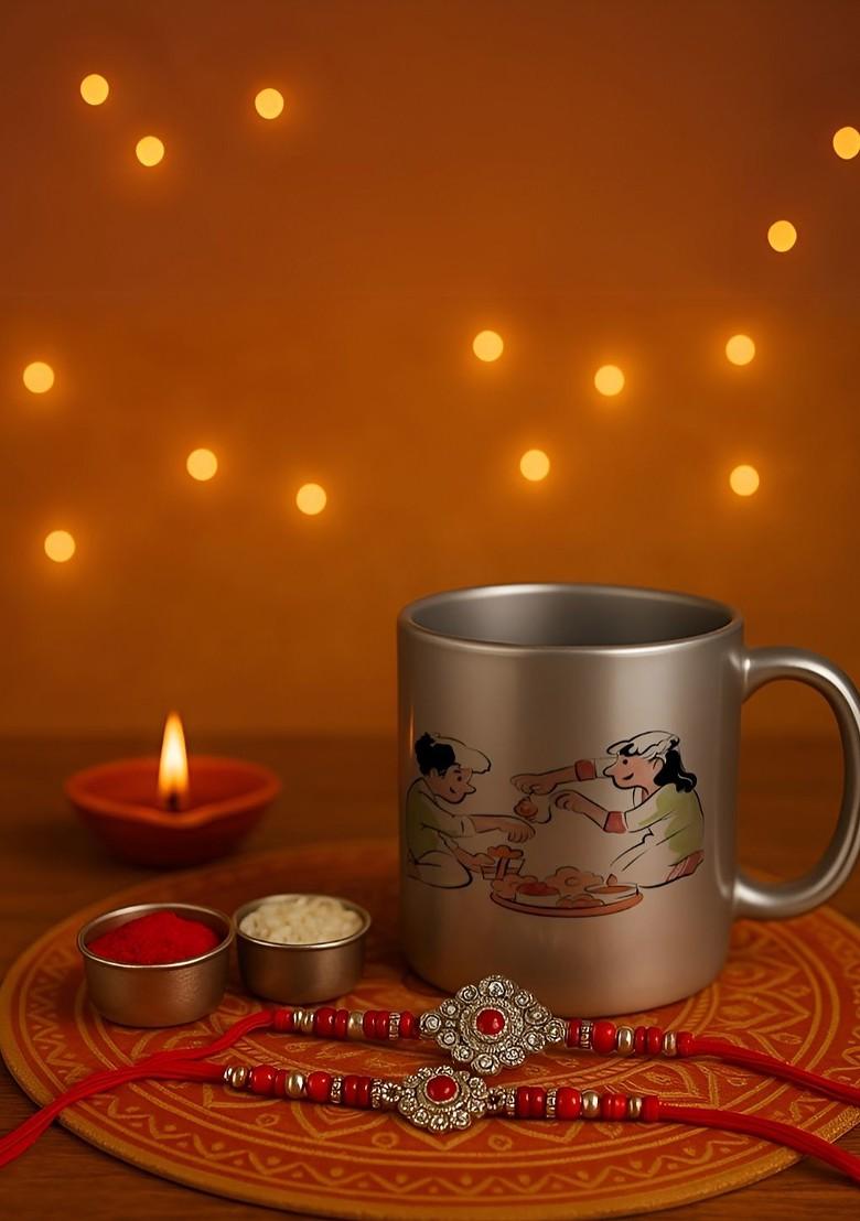 Printed Ceramic Glossy Mugs Set Of Cups And Mugs