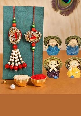 Set Of 2 Bhaiya Bhabhi With Buddha Showpiece Gift Set