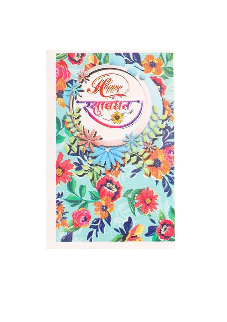 Kids Cartoon Design Maroon Artificial Beads Thread Rakhi With Roli Chawal - Indya