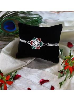 Rakhi Gift Set With Roli Chawal Greeting Card And Coin