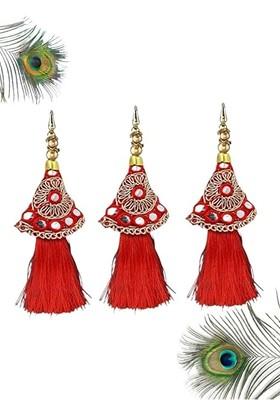 Women Set Of 3 Lumba Rakhi With Roli Tilak