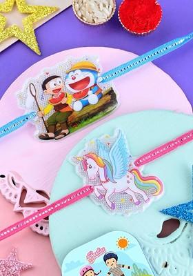 Kids Set Of 2 Magnet Rakhi Gift Set