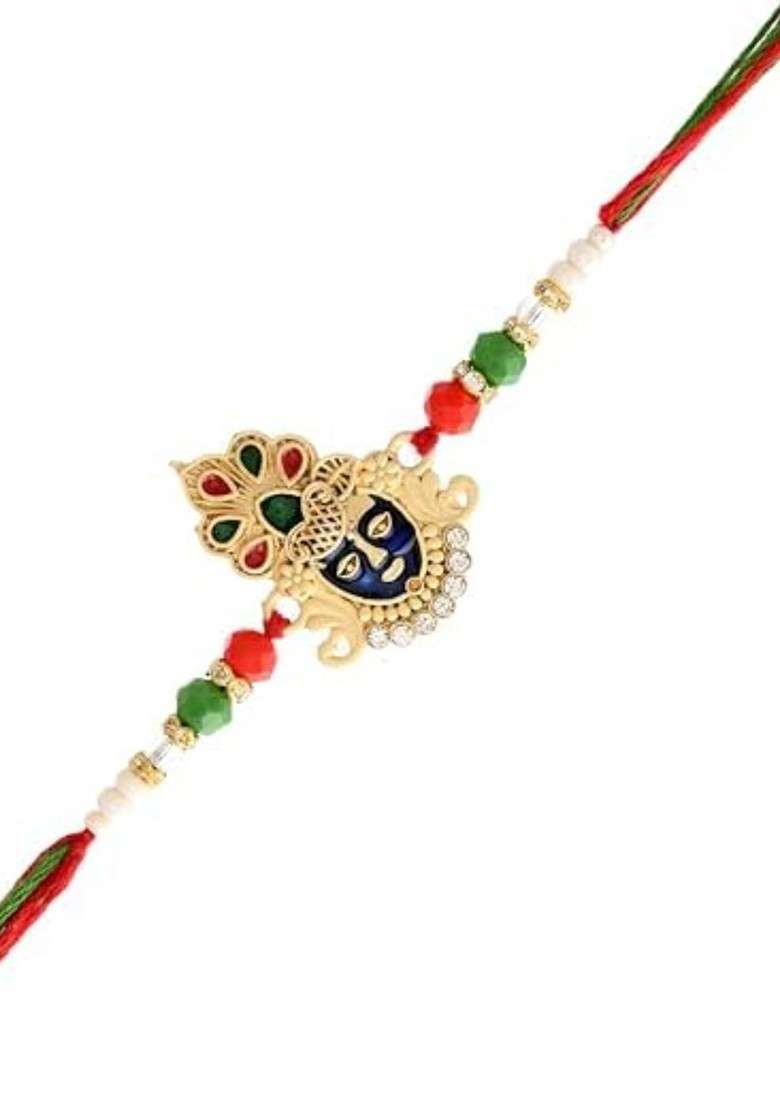 Rakhi With Greeting Card And Fridge Magnet Gift Set - Indya