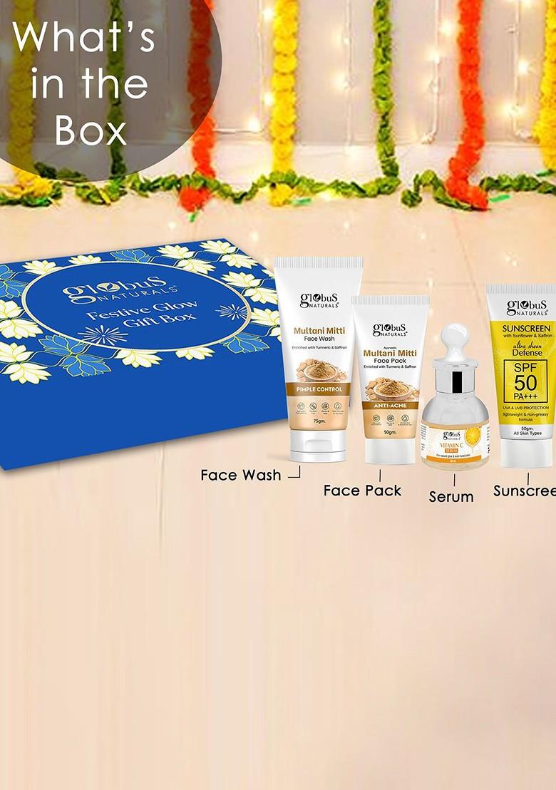 Rakhi With Multani Mitti Products Gift Set