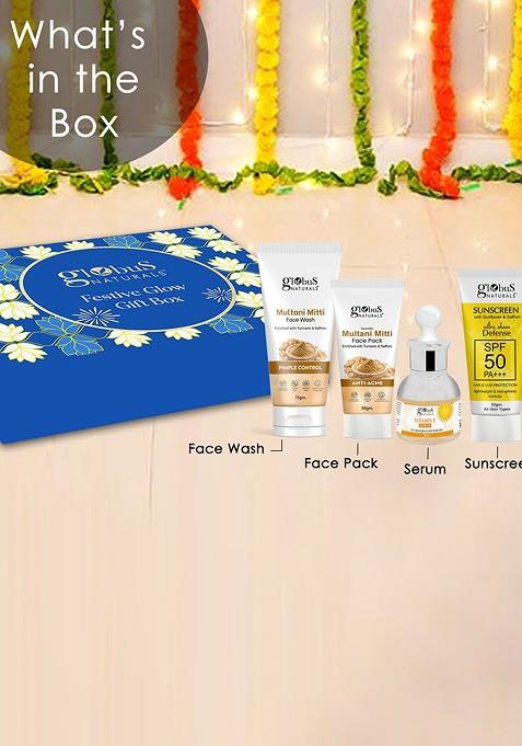 Rakhi With Multani Mitti Products Gift Set