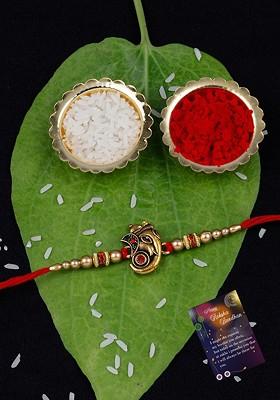 Unisex Set Of 2 Bhaiya Bhabhi Rakhi Gift Set