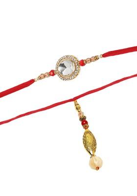 Men Set Of 2 Rakhi With Roli Chawal Gift Set