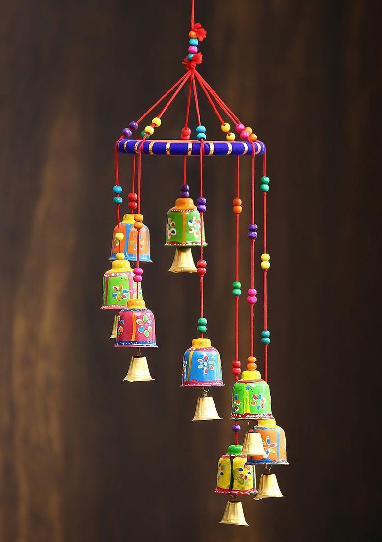 Floral Beaded Lumba Designed Rakhis With Wall Hanging Gift Set - Indya