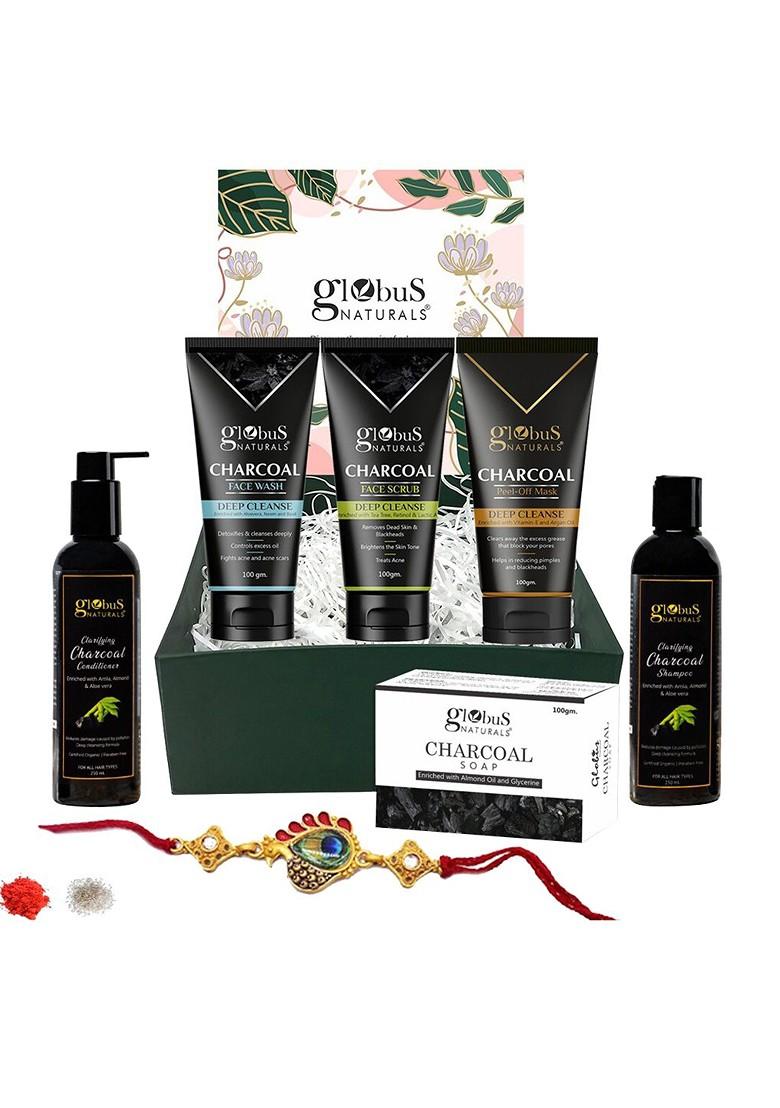 Unisex Set Of 7 De Tan Rakhi Gift Set For Brother And Sister