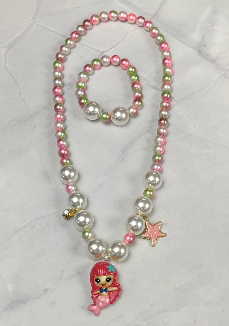 Girls Set Of 2 Rakhi Gift Jewellery Set - Indya