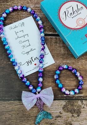 Girls Set Of 2 Jewellery Rakhi Gift Set