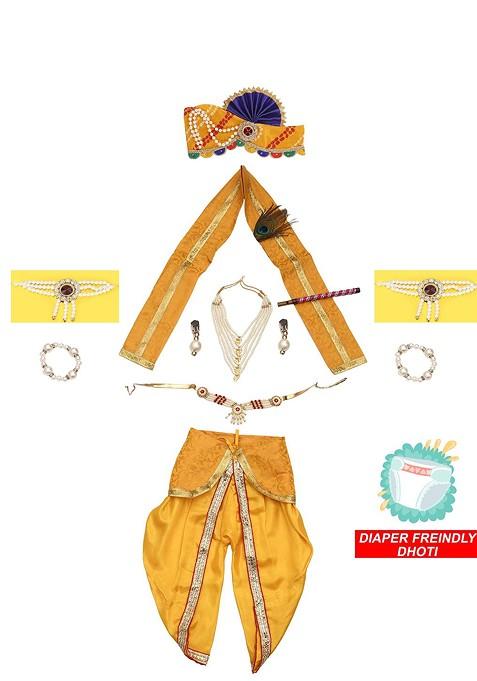 Kids Printed Top With Dhoti Pants