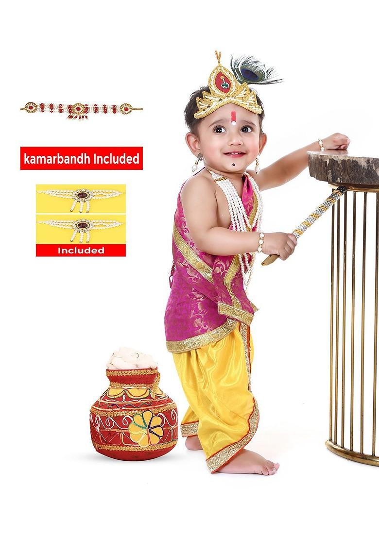 Kids Printed Top With Dhoti Pants