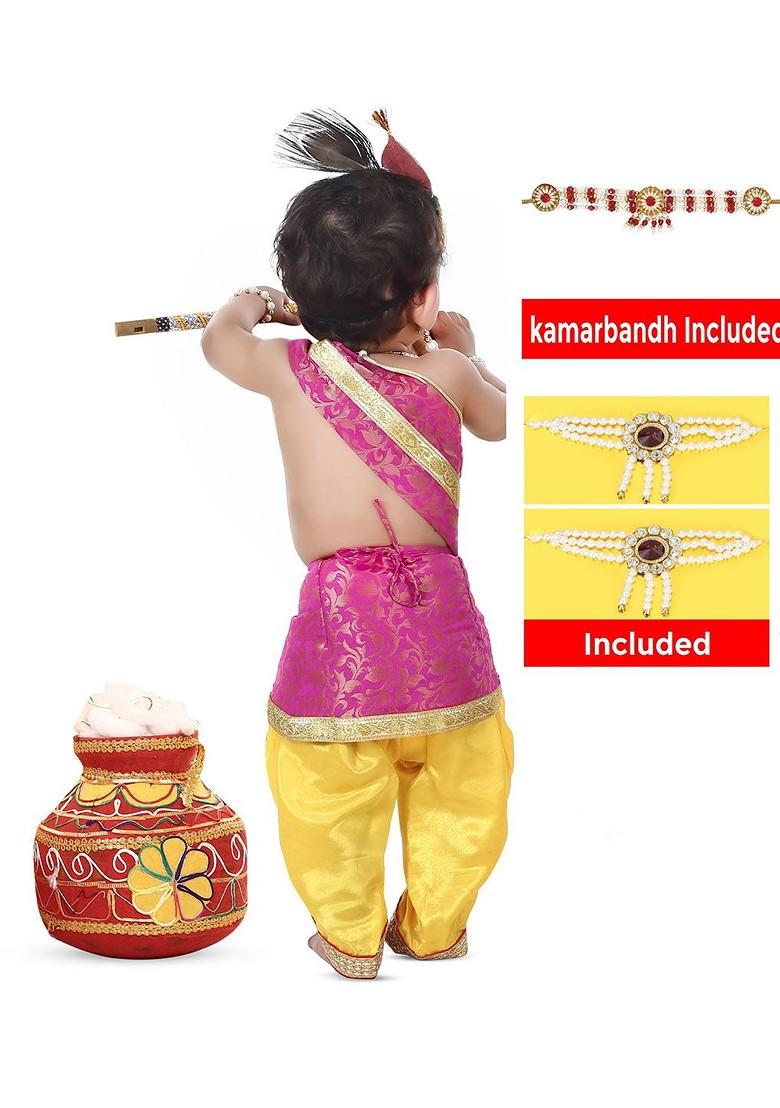 Kids Printed Top With Dhoti Pants