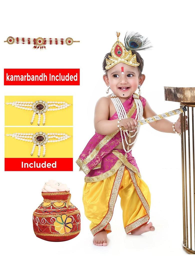 Kids Printed Top With Dhoti Pants