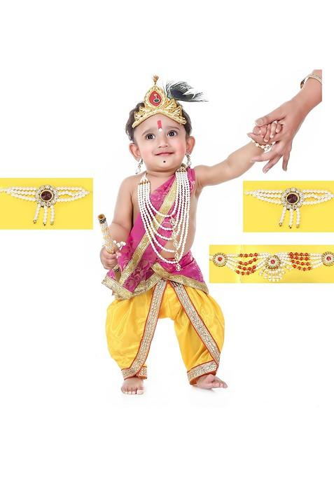 Kids Printed Top With Dhoti Pants