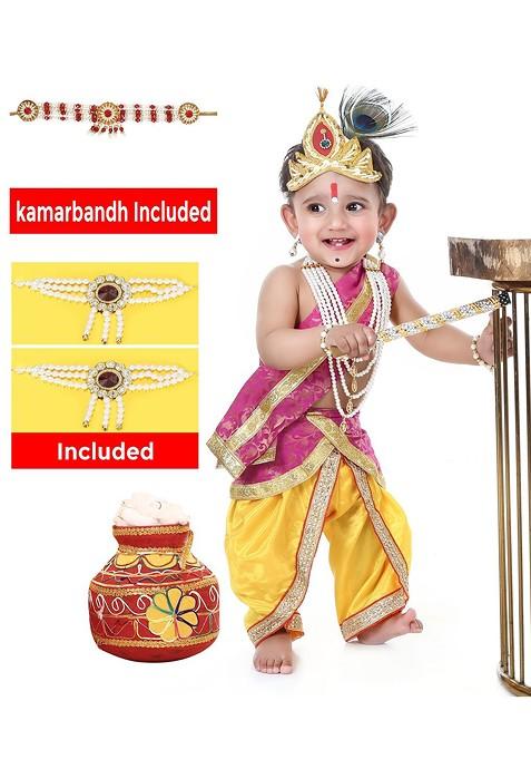 Kids Printed Top With Dhoti Pants