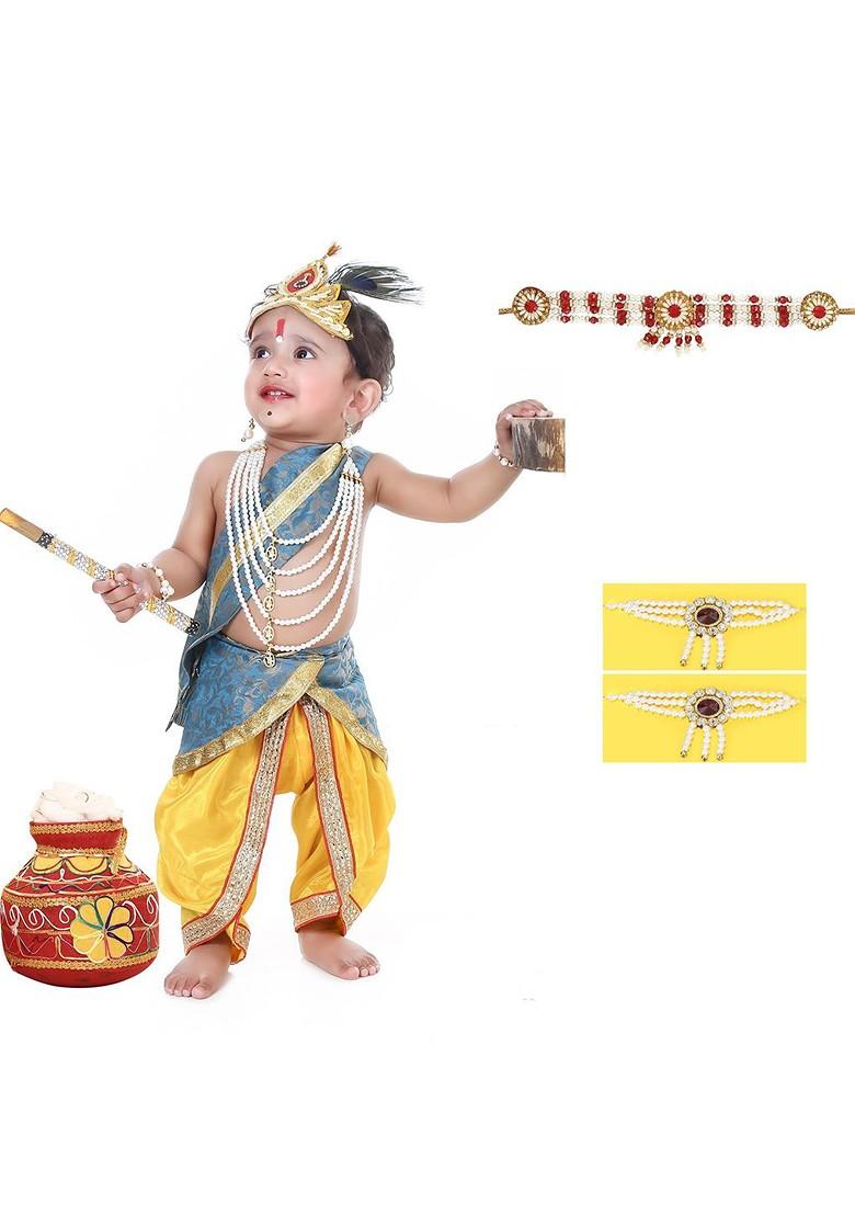 Kids Printed Top With Dhoti Pants