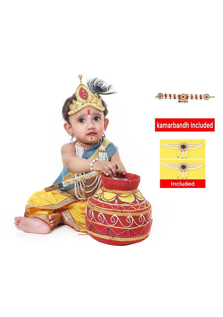 Kids Printed Top With Dhoti Pants