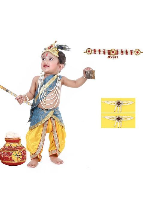 Kids Printed Top With Dhoti Pants