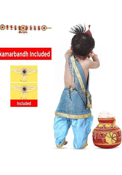 Kids Krishna Costume Top With Dhoti Pants